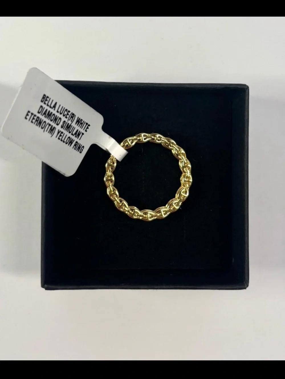 18k gold-over-sterling eternity band ring
